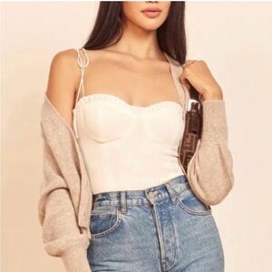 Reformation - Novena Top in Ivory